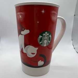STARBUCKS 2011 Tall‎ Christmas Coffee Mug